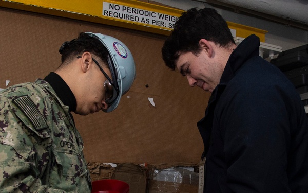 USS Ronald Reagan Sailors Provide Fire Watches