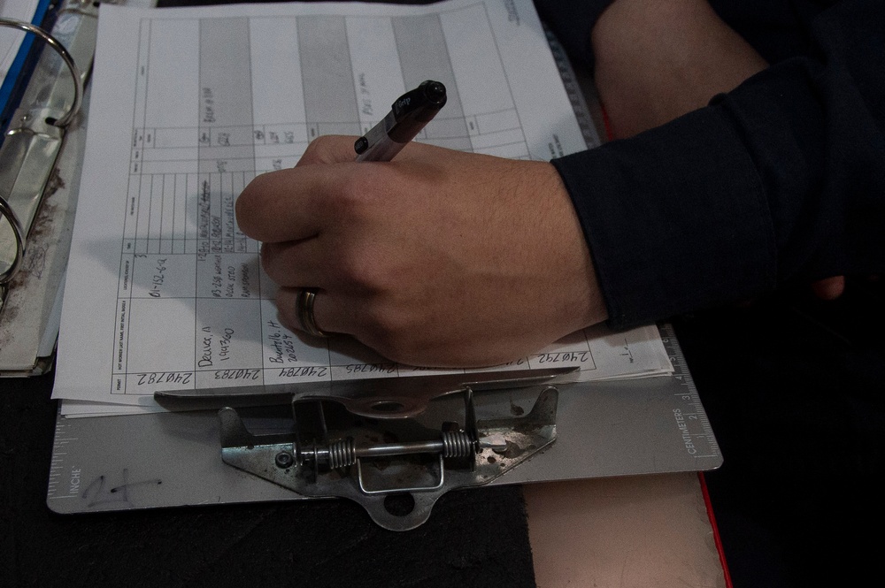 USS Ronald Reagan Sailors Provide Fire Watches