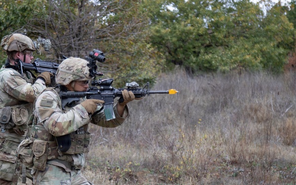 1st Infantry Division Conducts Close-Quarters Combat Training at Novo Selo Training Area, Bulgaria
