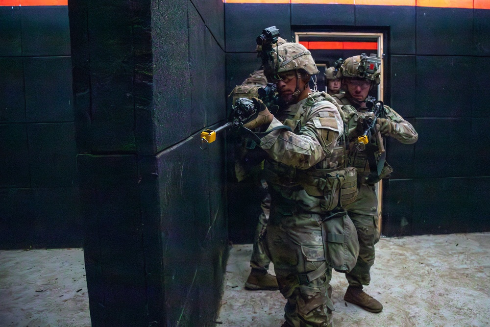 1st Infantry Division Conducts Close-Quarters Combat Training at Novo Selo Training Area, Bulgaria 1st Infantry Division Conducts Close-Quarters Combat Training at Novo Selo Training Area, Bulgaria