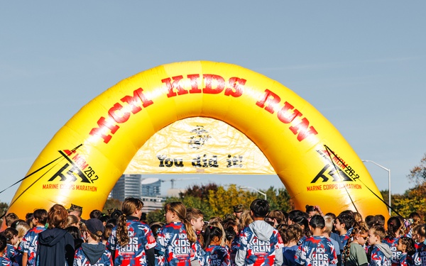 Children race in MCM Kids run before 50th MCM