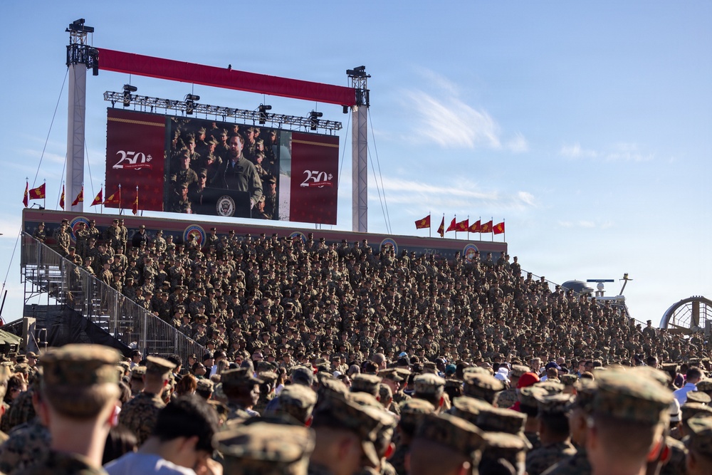 The Commandant, Gen. Eric M. Smith attends the 250th Amphibious Capabilities Demonstration