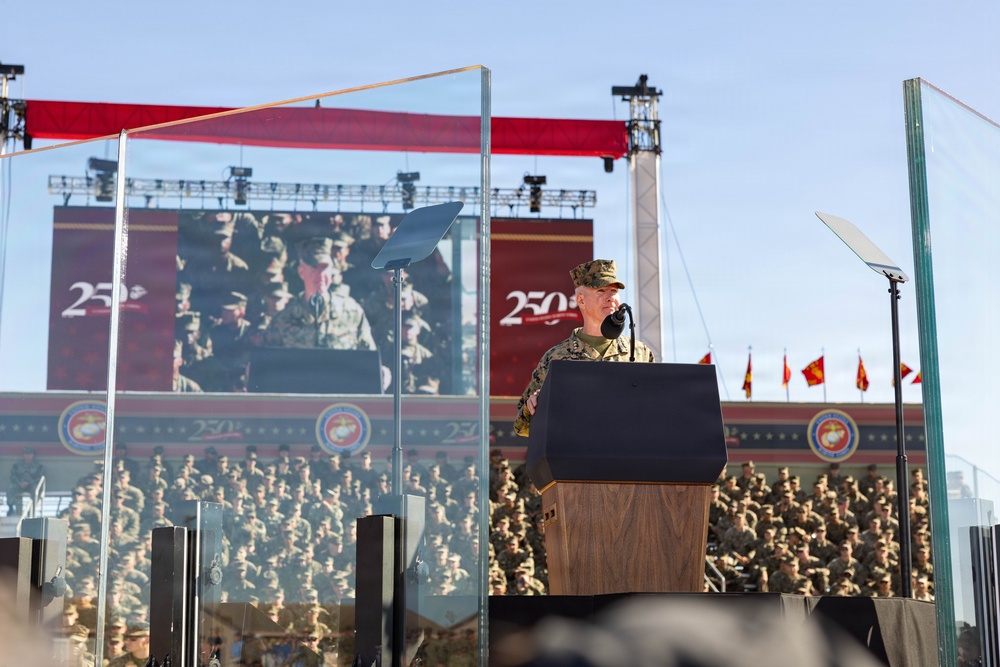 The Commandant, Gen. Eric M. Smith attends the 250th Amphibious Capabilities Demonstration