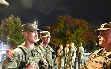 D.C. National Guard Senior Leaders Visit JTF-DC Presence Patrols