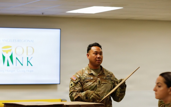 California National Guard Service Members Support Food Bank Operations at the Los Angeles Regional Food Bank