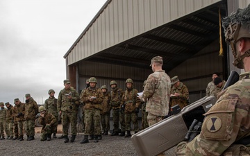 U.S. Army and Japanese Self Defense Force Members cross-train C-UAS during Rising Thunder 25