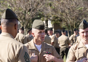 Marine Forces Reserve and Marine Forces South Conduct a Uniform Inspection