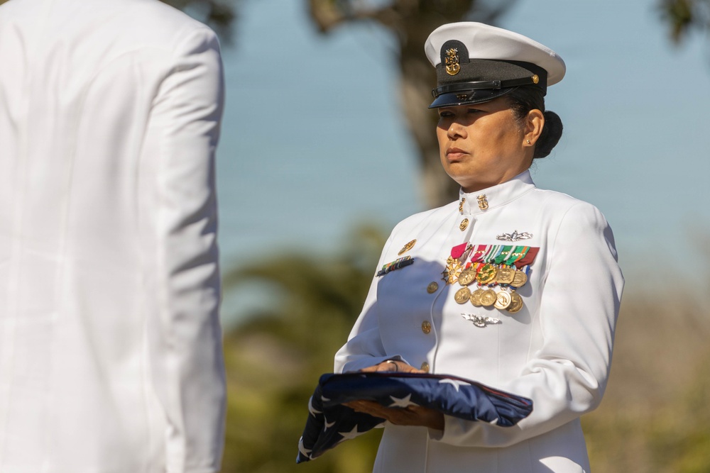 U.S. Navy CMDCM Myla Presco Retires After 33 Years of Honorable Service