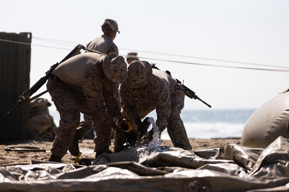 Landing Zone: CLB-5 Conducts LCAC Operations at Red Beach