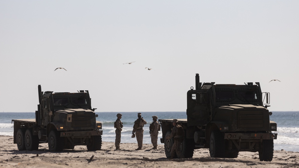 Landing Zone: CLB-5 Conducts LCAC Operations at Red Beach