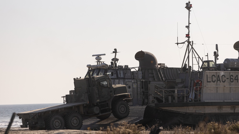 Landing Zone: CLB-5 Conducts LCAC Operations at Red Beach