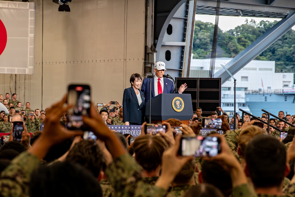 President Trump Visits the George Washington President Trump Visits the George Washington