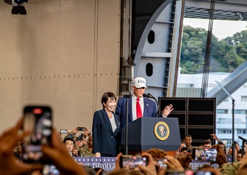 President Trump Visits the George Washington