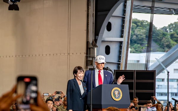 President Trump Visits the George Washington