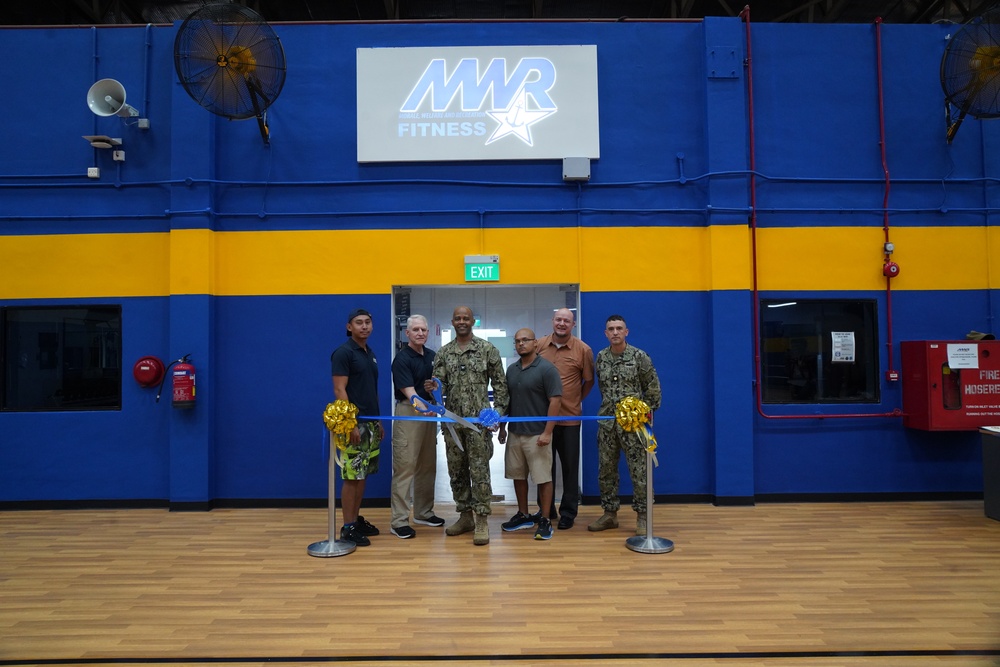 Morale, Welfare, and Recreation (MWR) gym Ribbon-Cutting Ceremony in Sembawang