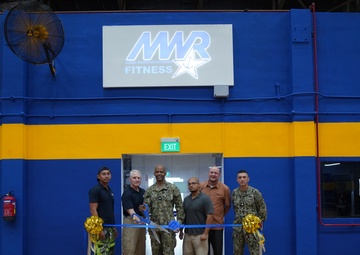 Morale, Welfare, and Recreation (MWR) gym Ribbon-Cutting Ceremony in Sembawang