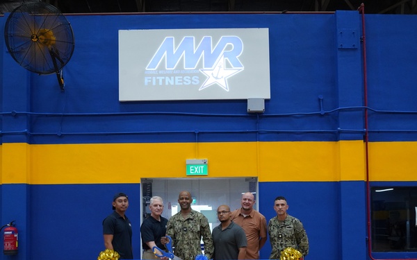 Morale, Welfare, and Recreation (MWR) gym Ribbon-Cutting Ceremony in Sembawang