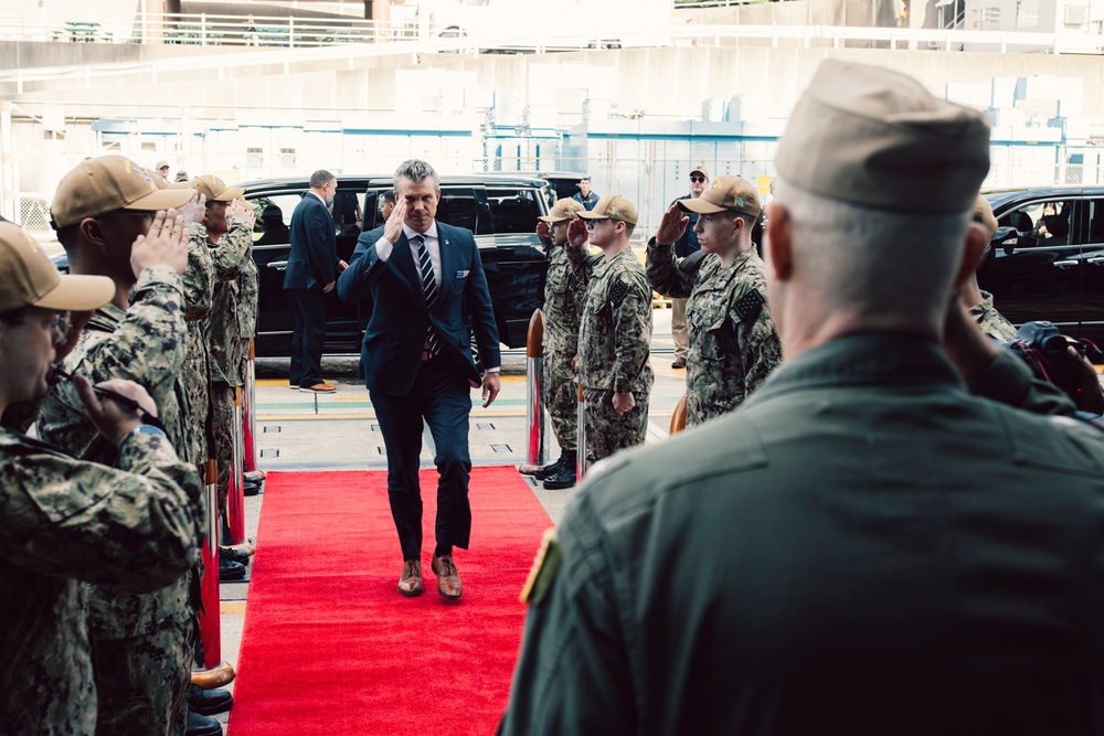 U.S. Secretary of War Visits USS George Washington U.S. Secretary of War Visits USS George Washington