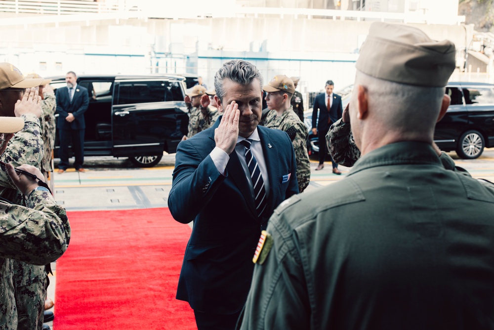 U.S. Secretary of War Visits USS George Washington U.S. Secretary of War Visits USS George Washington