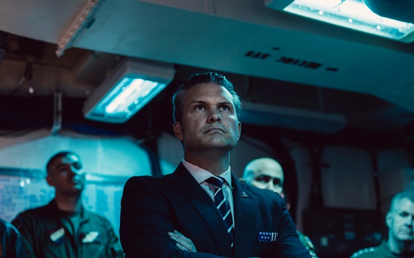 U.S. Secretary of War Visits USS George Washington