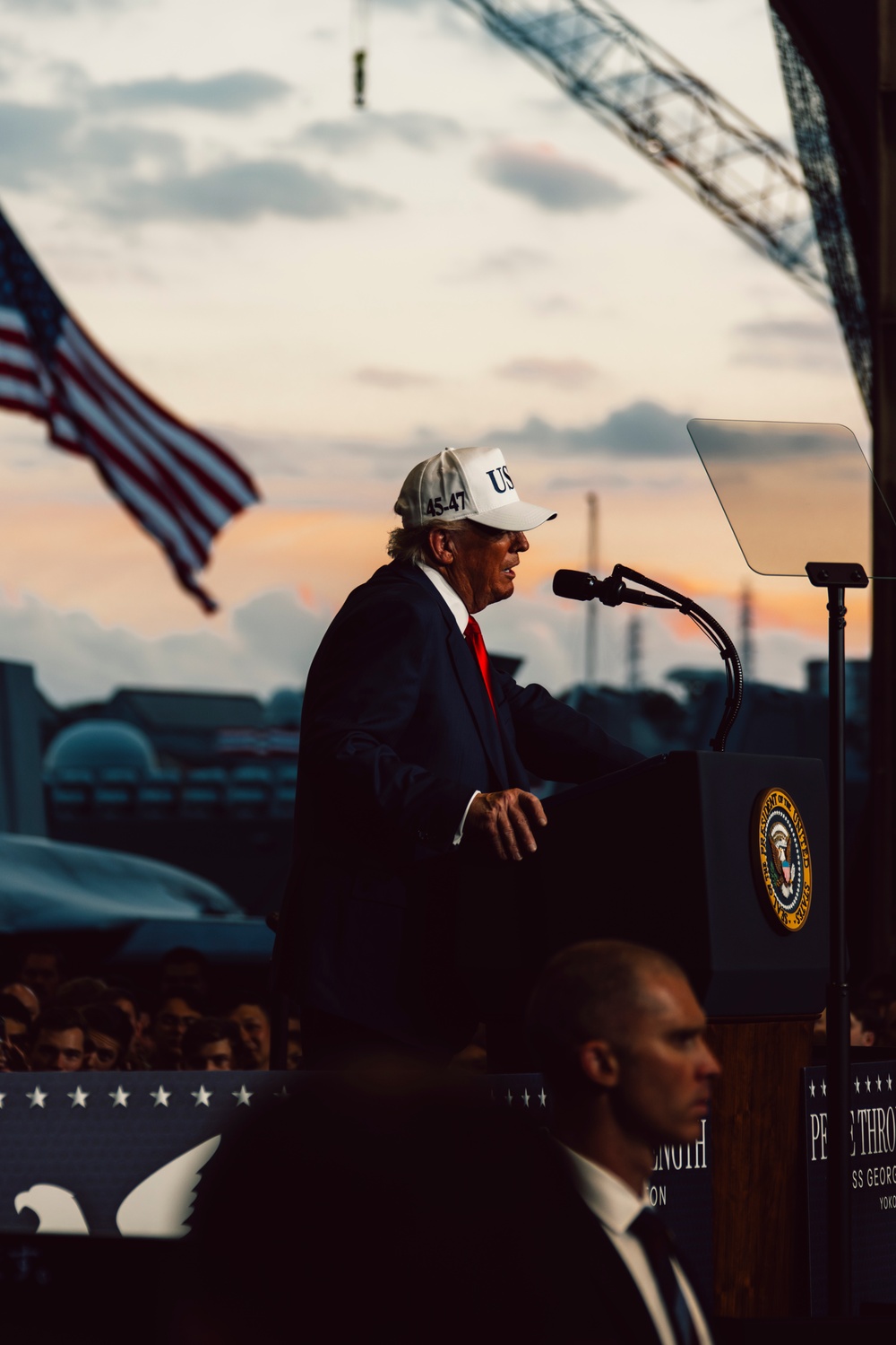 U.S. President Visits USS George Washington