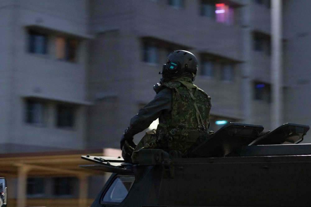 U.S. Marines and JGSDF members respond to a simulated CBRN attack during exercise Active Shield 26 U.S. Marines and JGSDF members respond to a simulated CBRN attack during exercise Active Shield 26