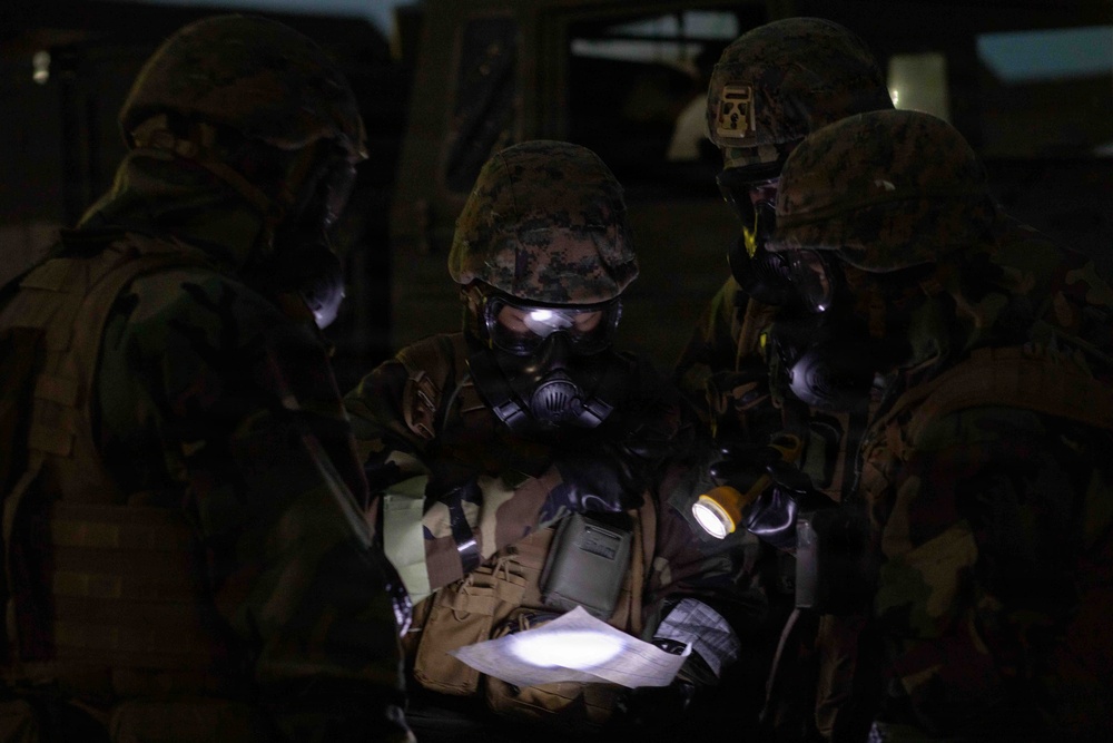 U.S. Marines and JGSDF members respond to a simulated CBRN attack during exercise Active Shield 26 U.S. Marines and JGSDF members respond to a simulated CBRN attack during exercise Active Shield 26