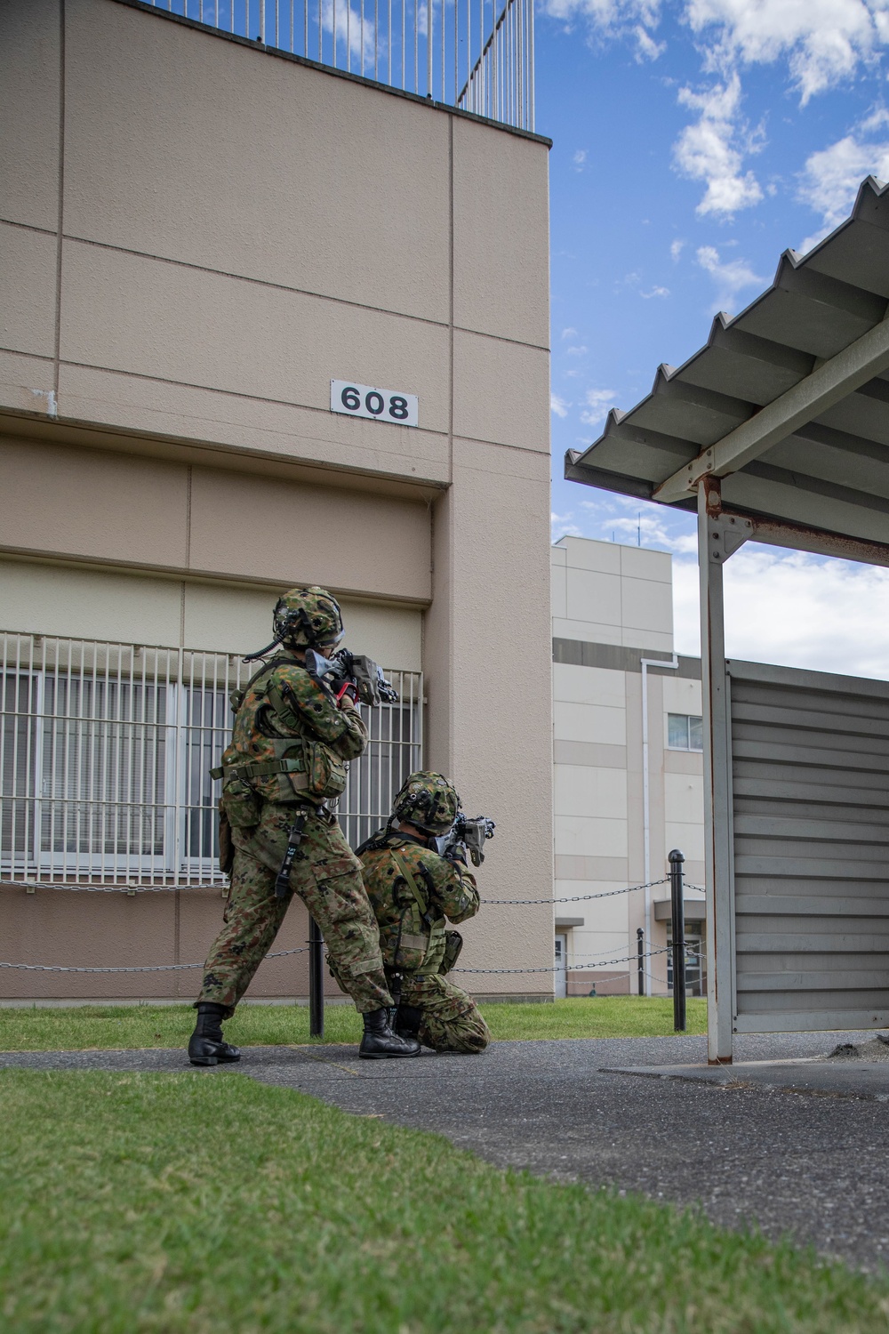 JGSDF conduct close quarters combat drills during Active Shield 26 on MCAS Iwakuni JGSDF conduct close quarters combat drills during Active Shield 26 on MCAS Iwakuni