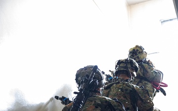 JGSDF conduct close quarters combat drills during Active Shield 26 on MCAS Iwakuni