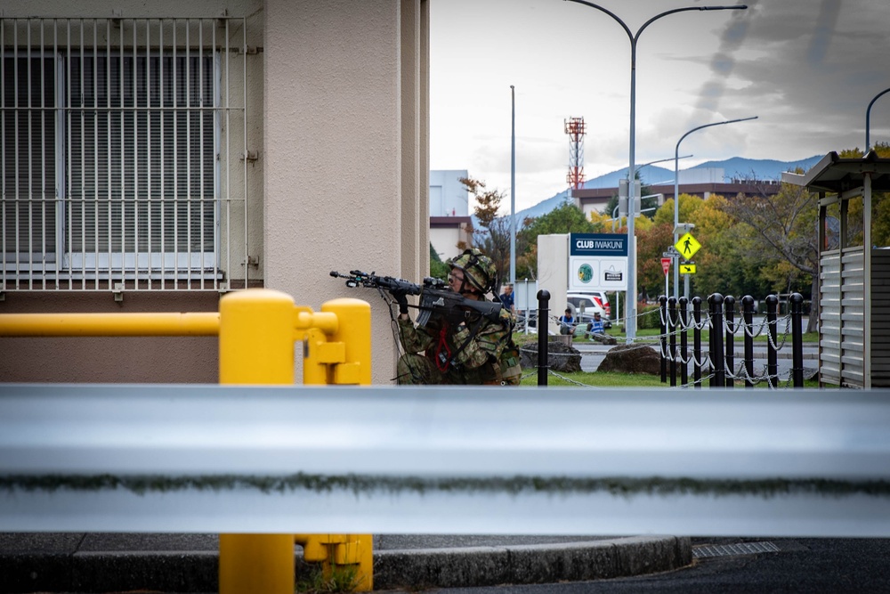 JGSDF conduct close quarters combat drills during Active Shield 26 on MCAS Iwakuni JGSDF conduct close quarters combat drills during Active Shield 26 on MCAS Iwakuni