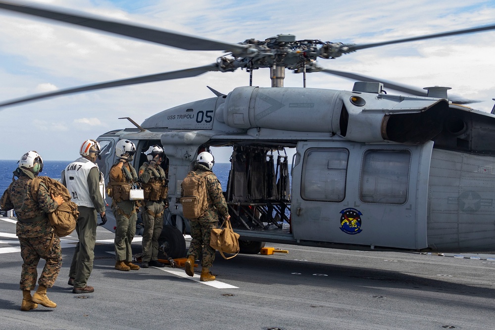 31st MEU | 31st MEU Commanding Officer and Staff integrate aboard the USS Tripoli