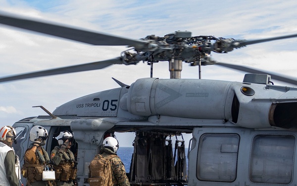 31st MEU | 31st MEU Commanding Officer and Staff integrate aboard the USS Tripoli