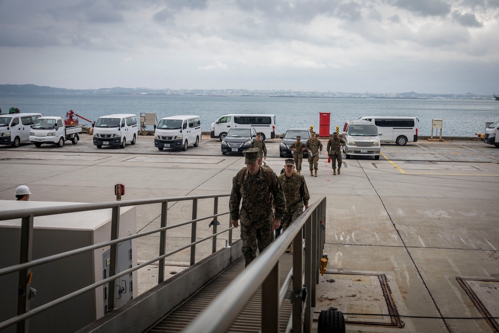 31st MEU | 31st MEU Commanding Officer and Staff integrate aboard the USS Tripoli