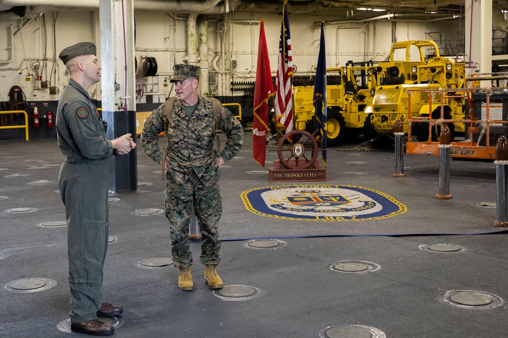31st MEU | 31st MEU Commanding Officer and Staff integrate aboard the USS Tripoli