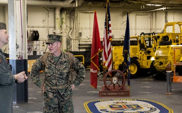31st MEU | 31st MEU Commanding Officer and Staff integrate aboard the USS Tripoli