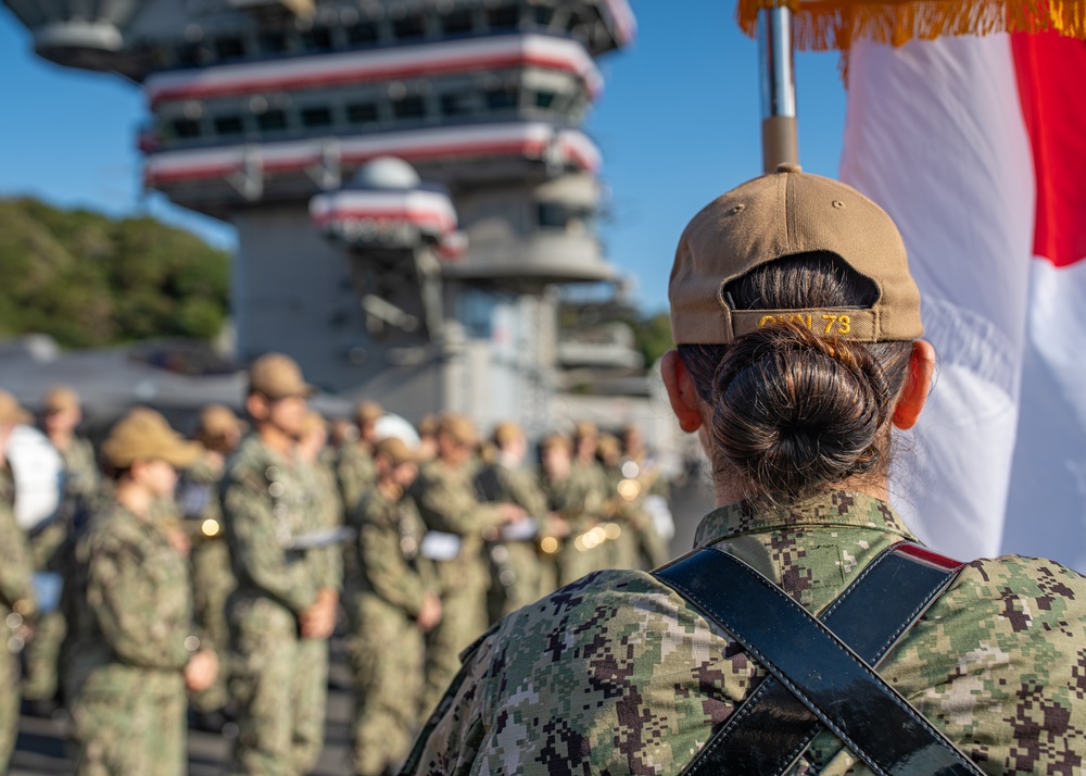 President of the United States Visits USS George Washington