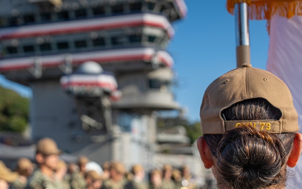 President of the United States Visits USS George Washington