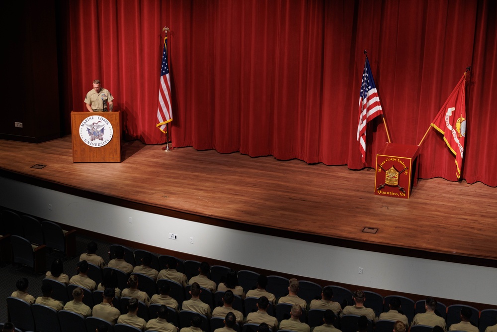 Medal of Honor Recipient Sgt. Dakota Meyer speaks at Singleton Lecture 2025