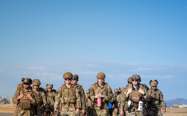 821st, 921st CRS participate in ruck march, quarterly training at ERUTS