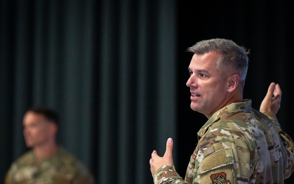 621st CRW holds Commander's Call at Travis AFB