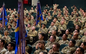 621st CRW holds Commander's Call at Travis AFB