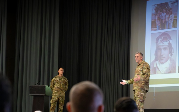621st CRW holds Commander's Call at Travis AFB