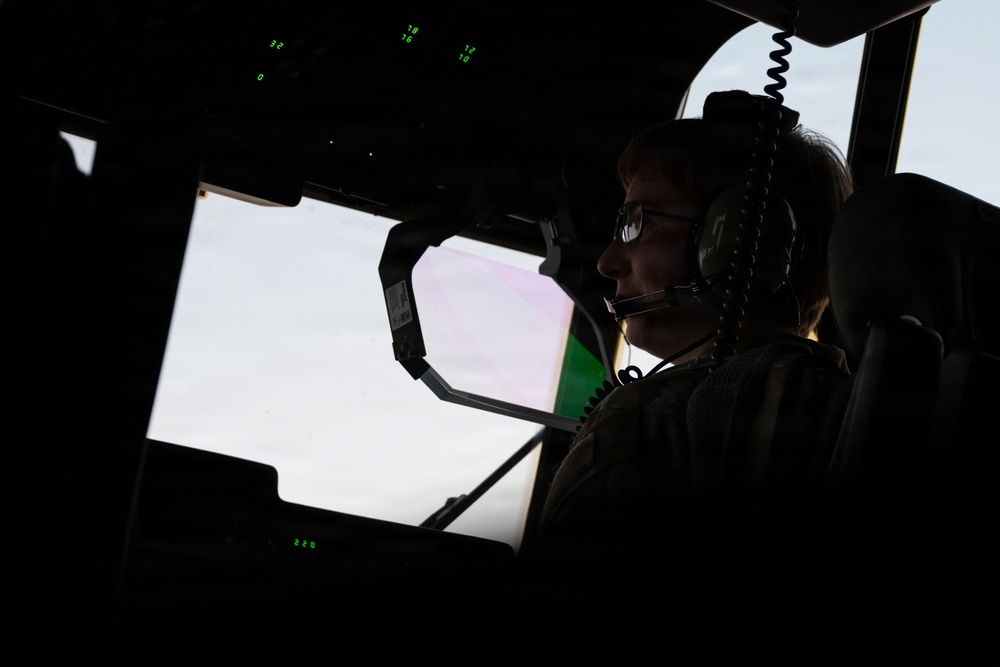MC-130J Commando II performs airdrops, night ops