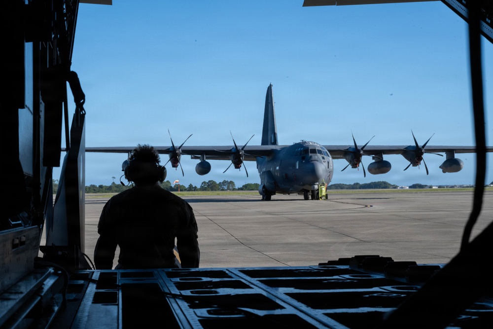 MC-130J Commando II performs airdrops, night ops