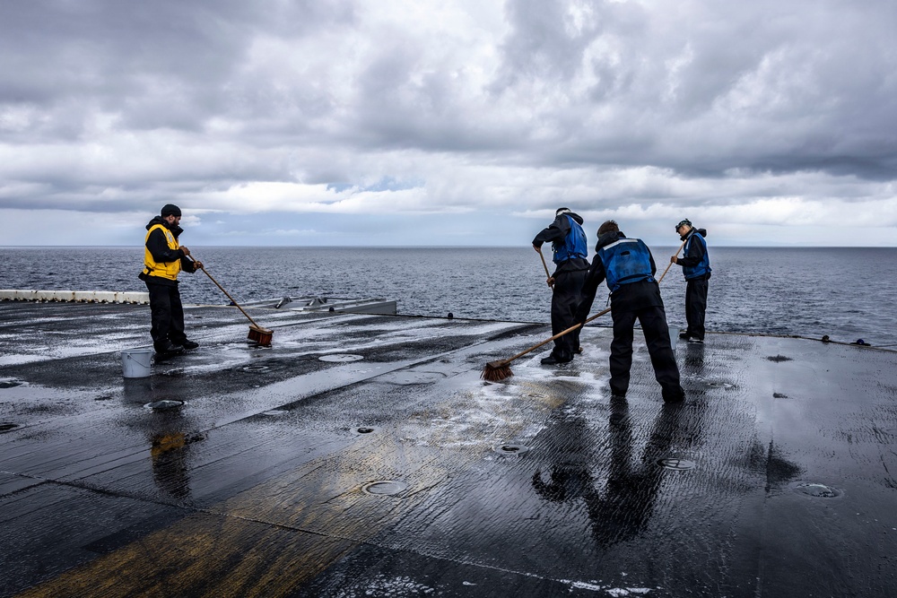 USS Iwo Jima Conducts Daily Operations