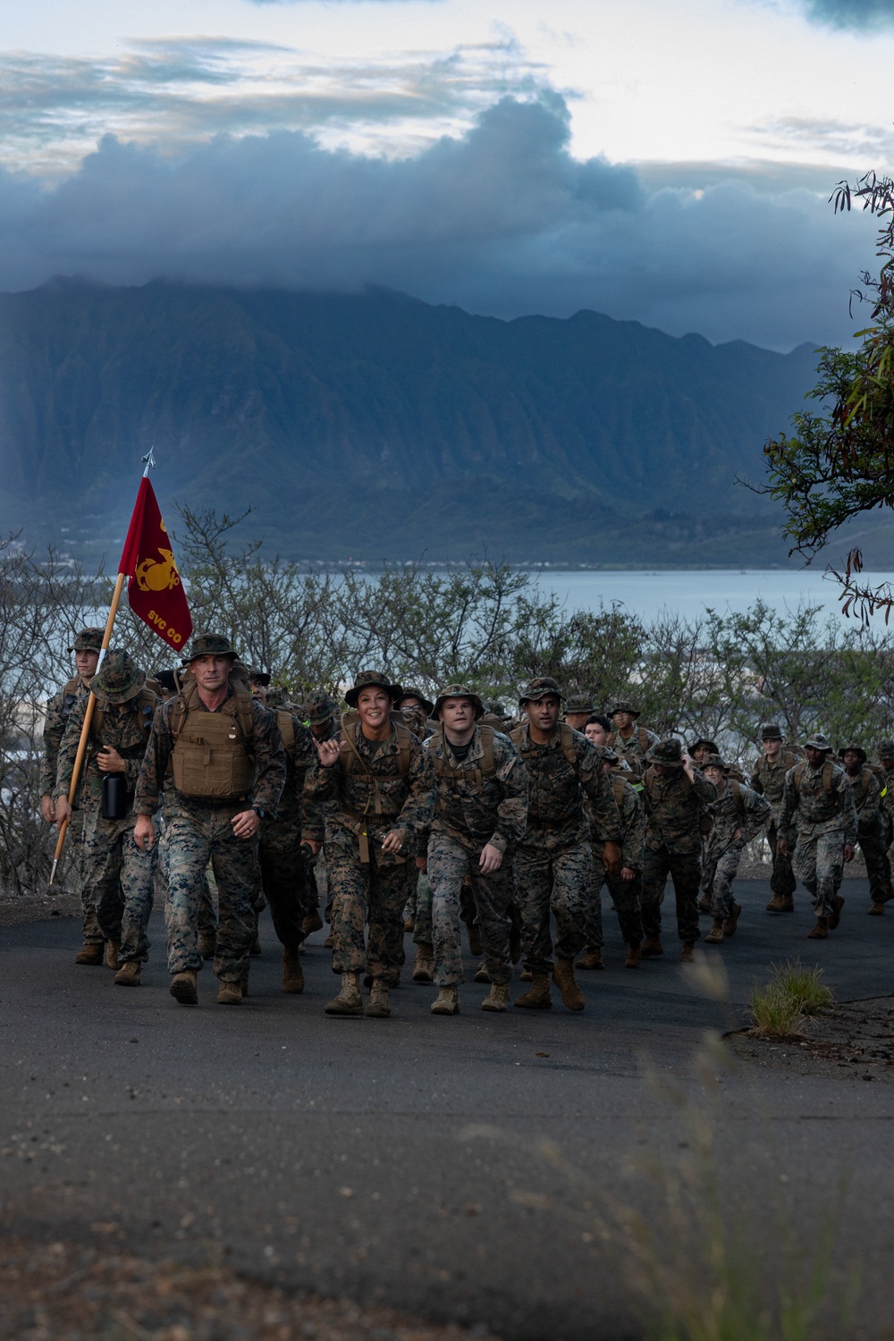 MCBH HQBN Conducts a 10K Hike