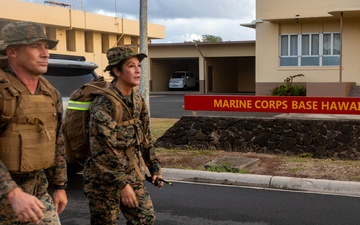 MCBH HQBN Conducts a 10K Hike