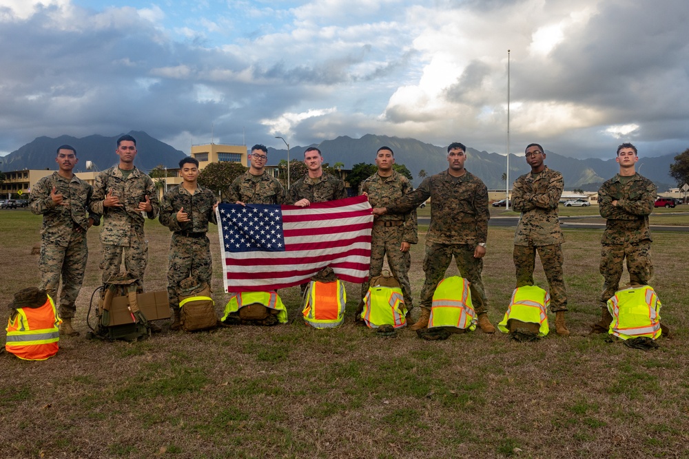 MCBH HQBN Conducts a 10K Hike