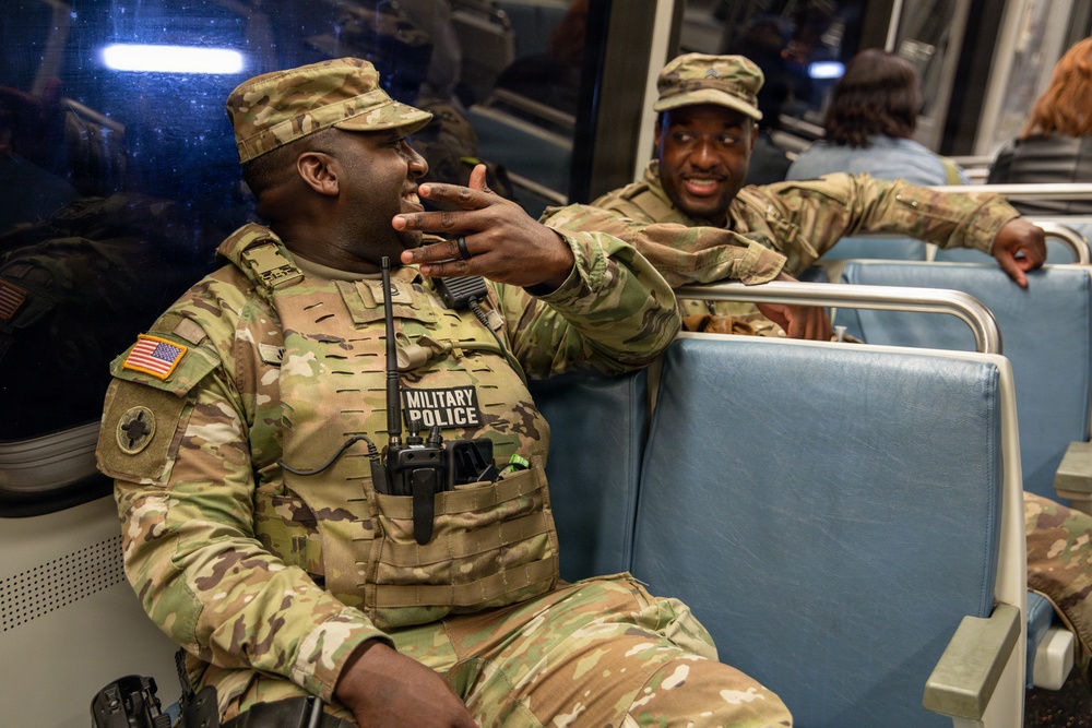 Mississippi Army National Guard Soldiers on patrol in the Washington Metro Mississippi Army National Guard Soldiers on patrol in the Washington Metro