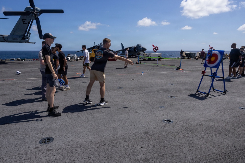 USS Iwo Jima Conducts a Steel Beach Picnic